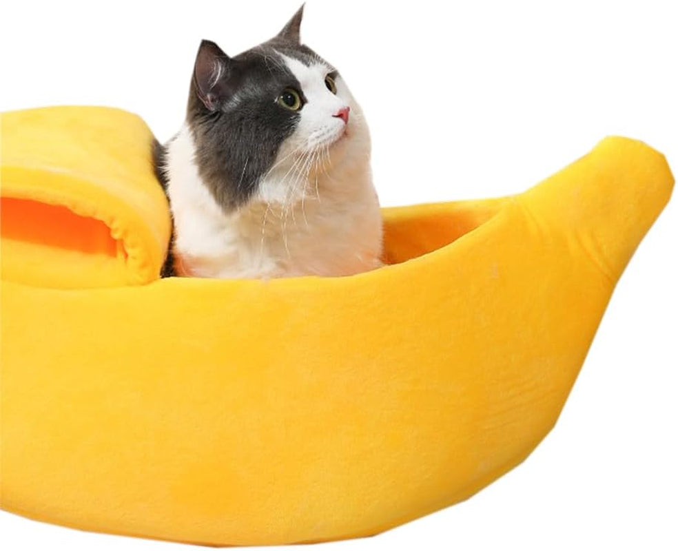 Creative Banana Shape Bed House Warm Pet Bed Soft Cat Dog Kennel Bed Hideout Cave