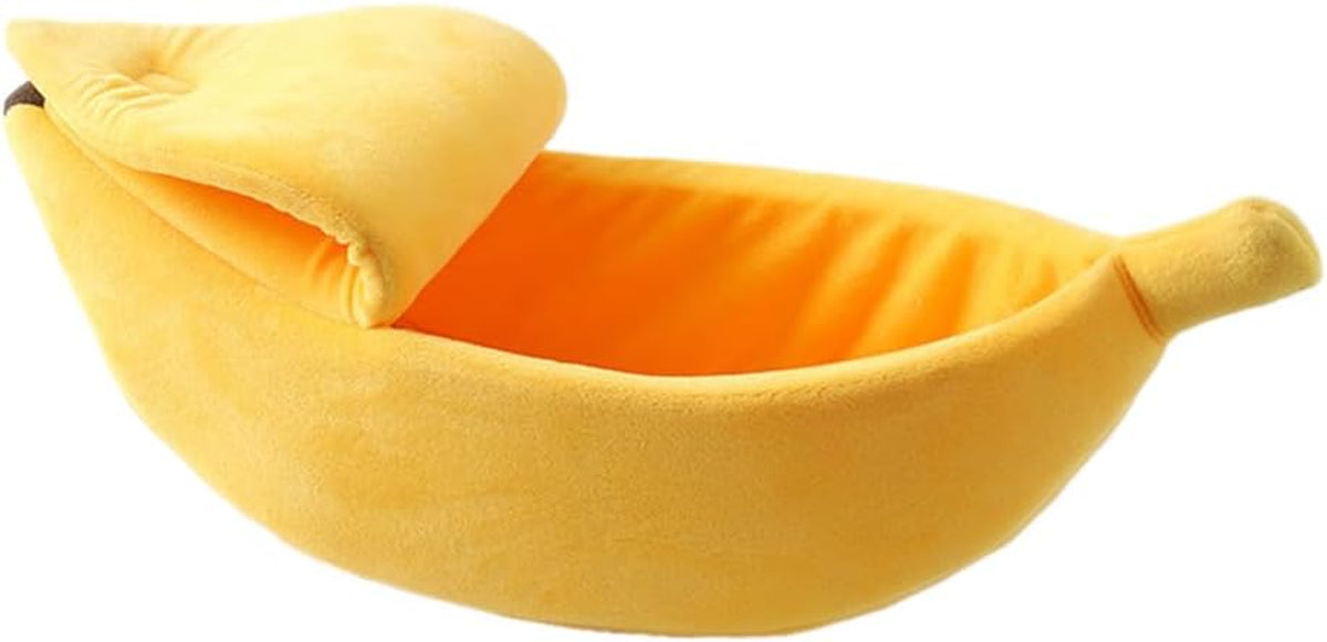 Creative Banana Shape Bed House Warm Pet Bed Soft Cat Dog Kennel Bed Hideout Cave