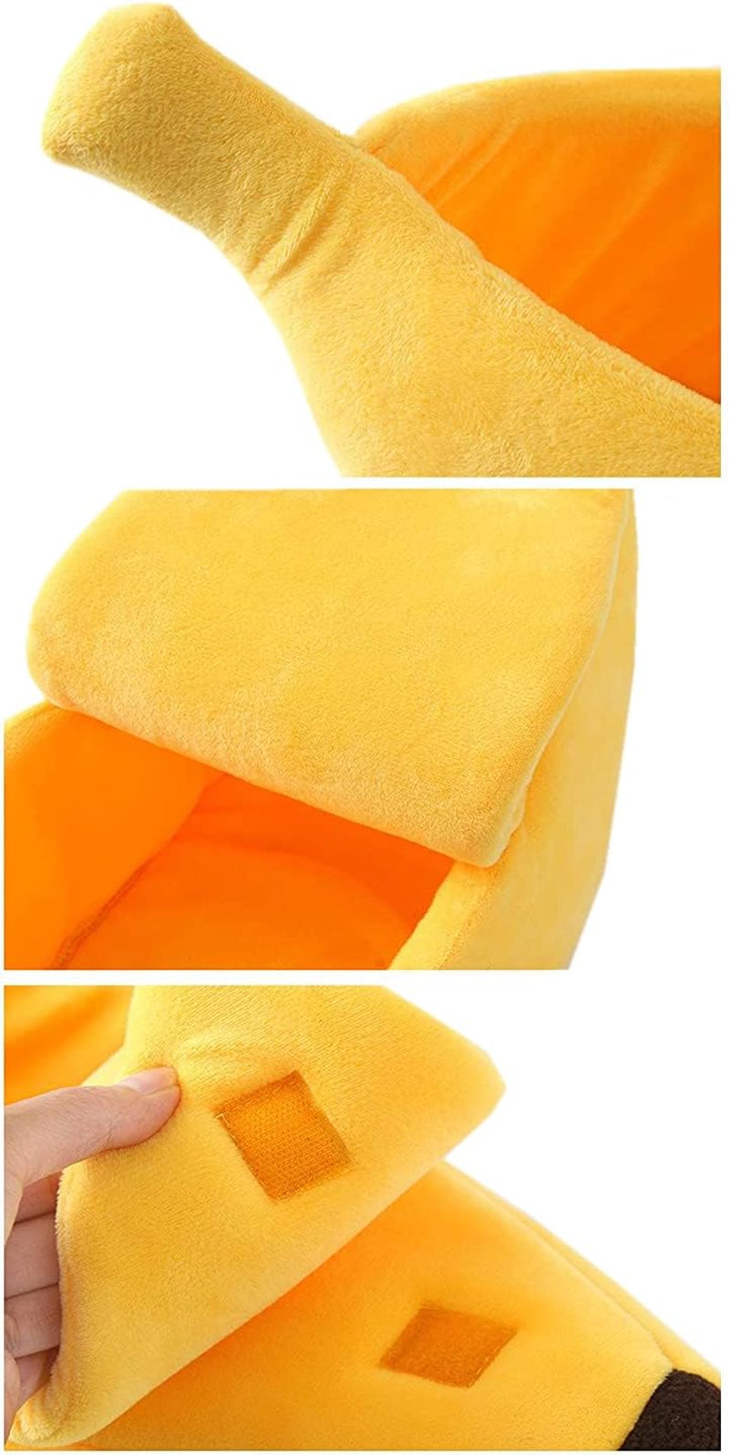 Creative Banana Shape Bed House Warm Pet Bed Soft Cat Dog Kennel Bed Hideout Cave