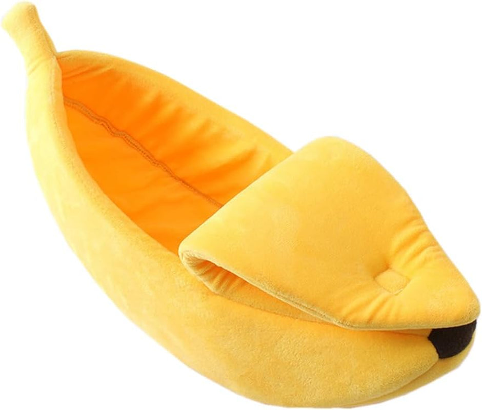 Creative Banana Shape Bed House Warm Pet Bed Soft Cat Dog Kennel Bed Hideout Cave